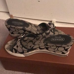 Signature coach sandals